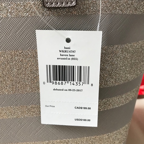 NWT KATE SPADE NEW YORK NOUVEAU NEUTRAL TOTE BAG - Picture 6 of 8